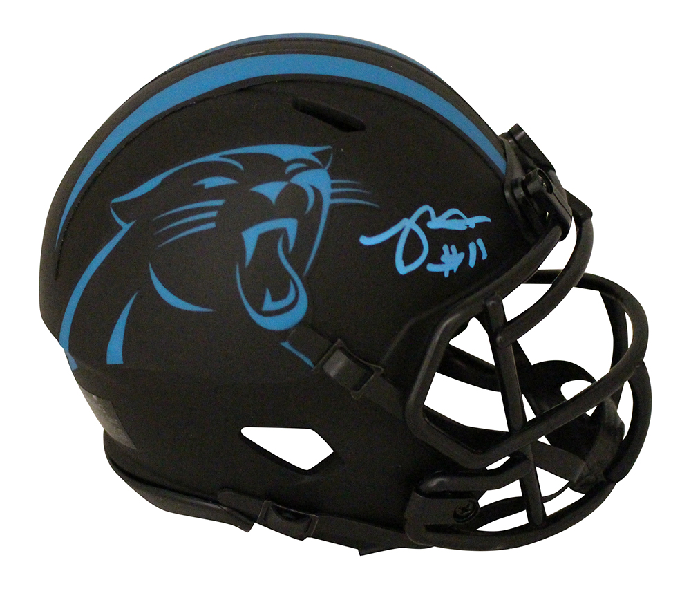 Robby Anderson Autographed Carolina Panthers Eclipse Mini Helmet BAS 30360