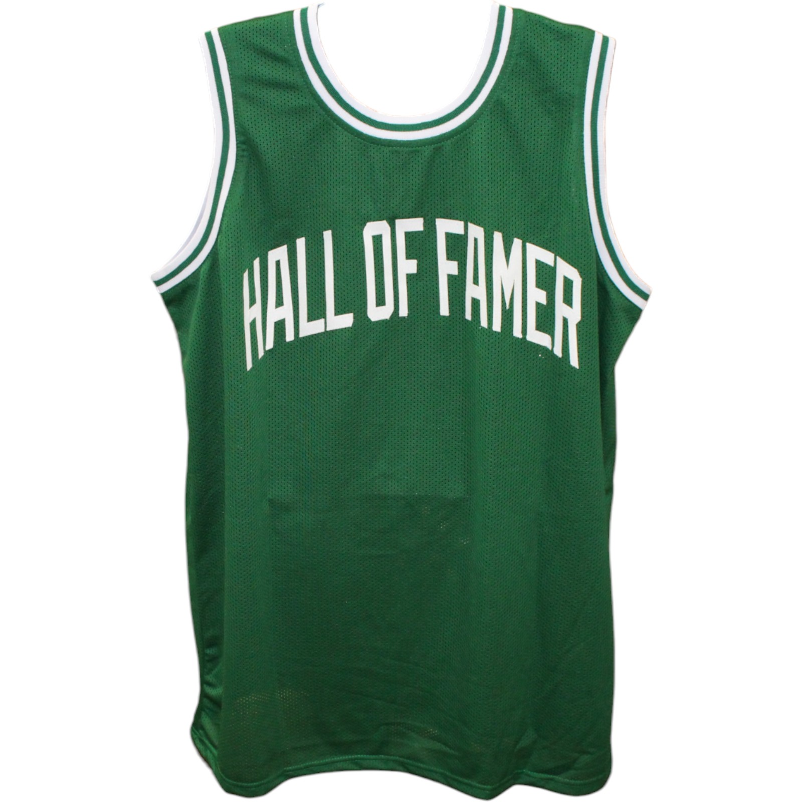 Nate Archibald Autographed/Signed Pro Style Green Jersey HOF TRI