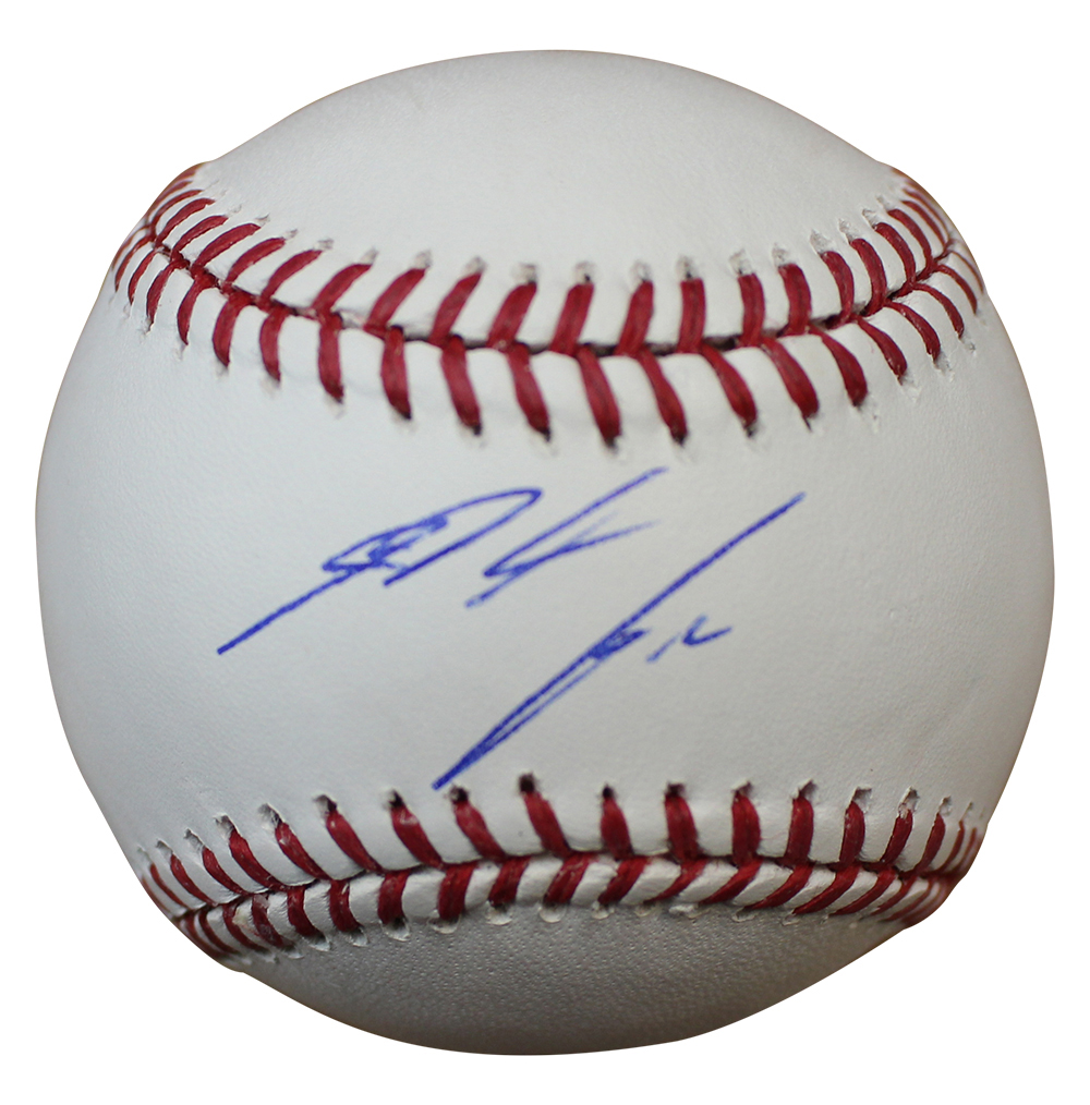 Nolan Arenado Autographed/Signed Colorado Rockies OML Baseball FAN 10383