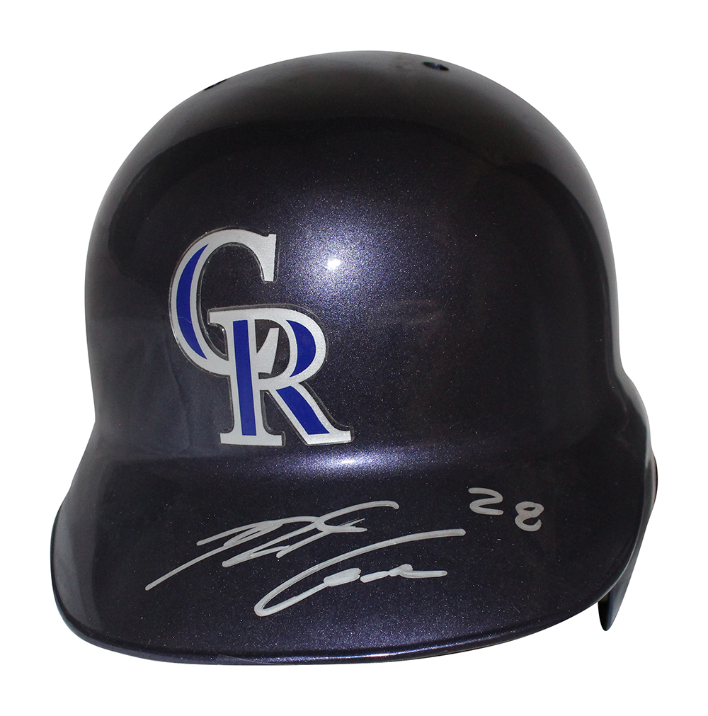 Nolan Arenado Autographed/Signed Colorado Rockies Helmet Beckett