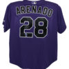 Nolan Arenado Autographed Colorado Rockies Majestic Purple XL Jersey FAN 25406