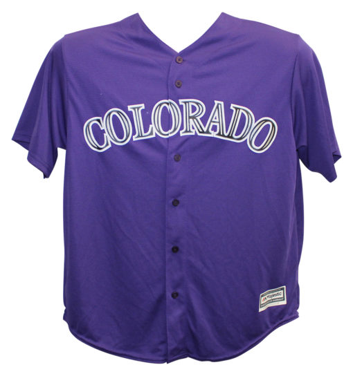 Nolan Arenado Signed Colorado Rockies Majestic Purple XL Jersey FAN 13545