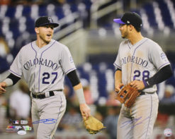 Nolan Arenado & Trevor Story Signed Colorado Rockies 16x20 Photo JSA 25177 PF