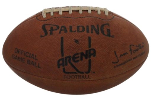 Arena League Official Game Used Wilson Football Ironman Vintage 26682