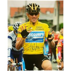 Lance Armstrong Autographed/Signed 16x20 Photo Beckett 46519