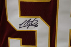 Lavar Arrington Autographed/Signed Pro Style Red Jersey JSA 22428