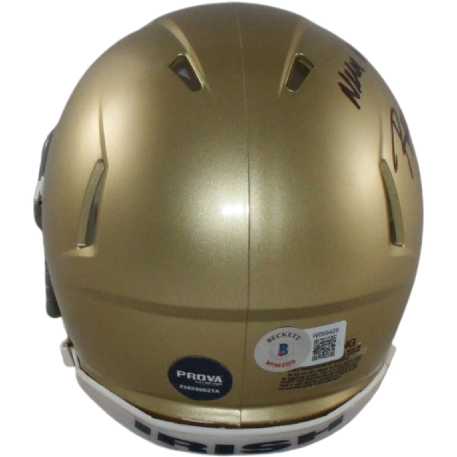 Sean Astin Rudy Ruettiger Signed Notre Dame Mini Helmet Never Quit BAS W 57969 3 Sean Astin Rudy Ruettiger Signed Notre Dame Mini Helmet Never Quit BAS W 57969