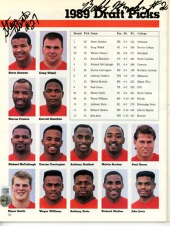 Steve Atwater Bobby Humphrey Autographed Denver Broncos Yearbook Beckett 55765