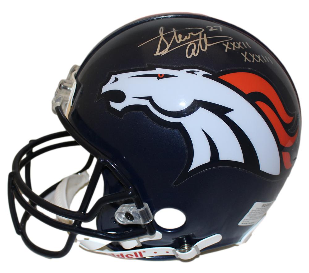 Steve Atwater Autographed Denver Broncos Authentic VSR4 Helmet JSA