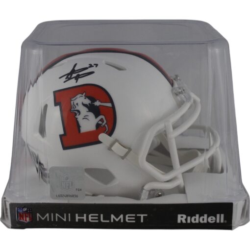 Steve Atwater Autographed/Signed Denver Broncos Alt 23 Mini Helmet Beckett 49069