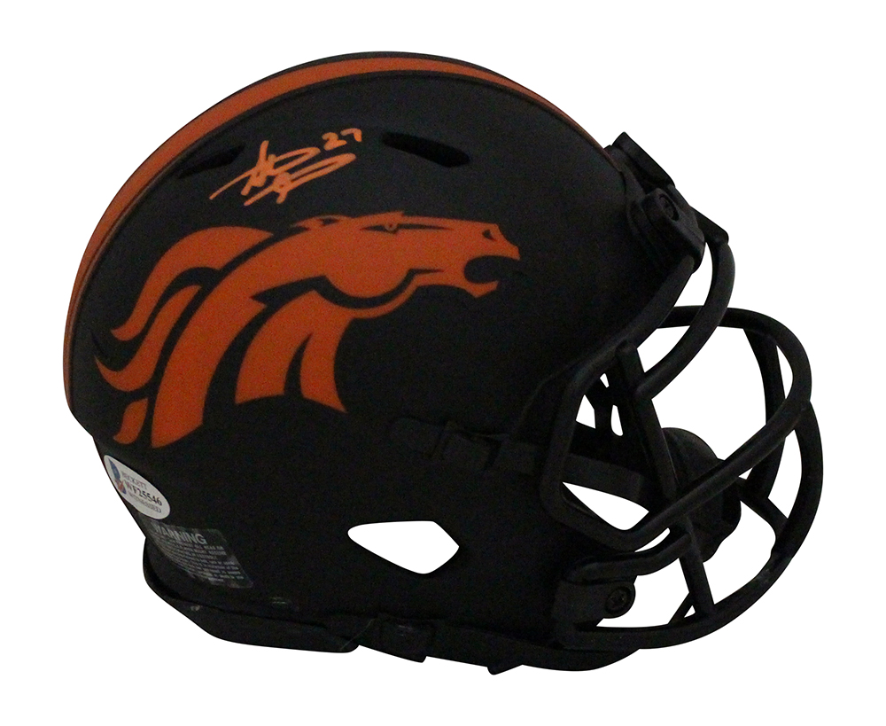 Steve Atwater Autographed/Signed Denver Broncos Eclipse Mini Helmet BAS 31634
