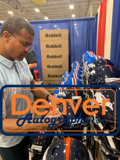 Steve Atwater Autographed Denver Broncos TB F/S Helmet Insc Beckett 47556
