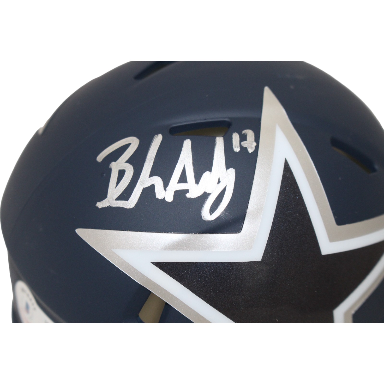 Brandon Aubrey Autographed Dallas Cowboys AMP Mini Helmet Beckett