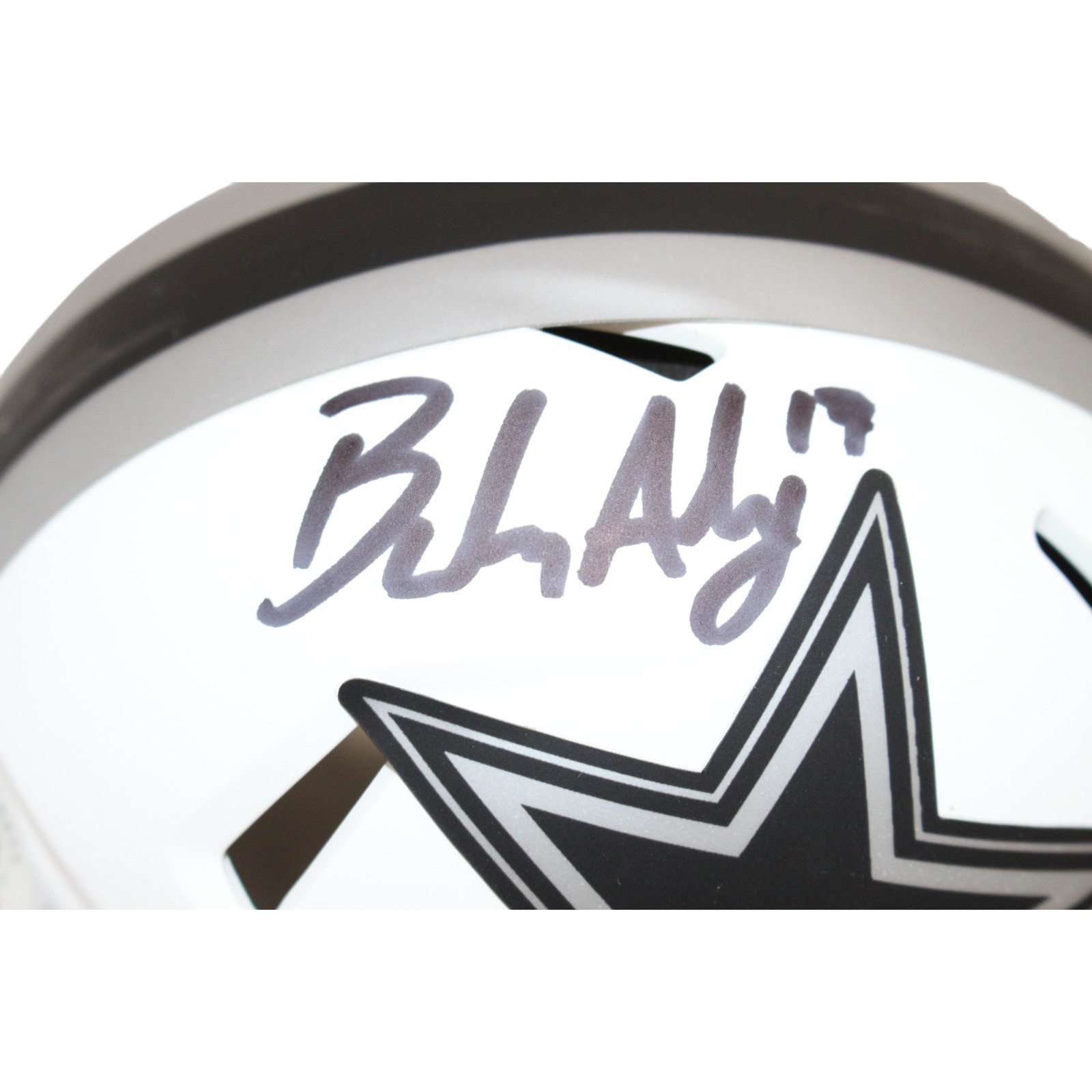 Brandon Aubrey Signed Dallas Cowboys Lunar Mini Helmet Beckett