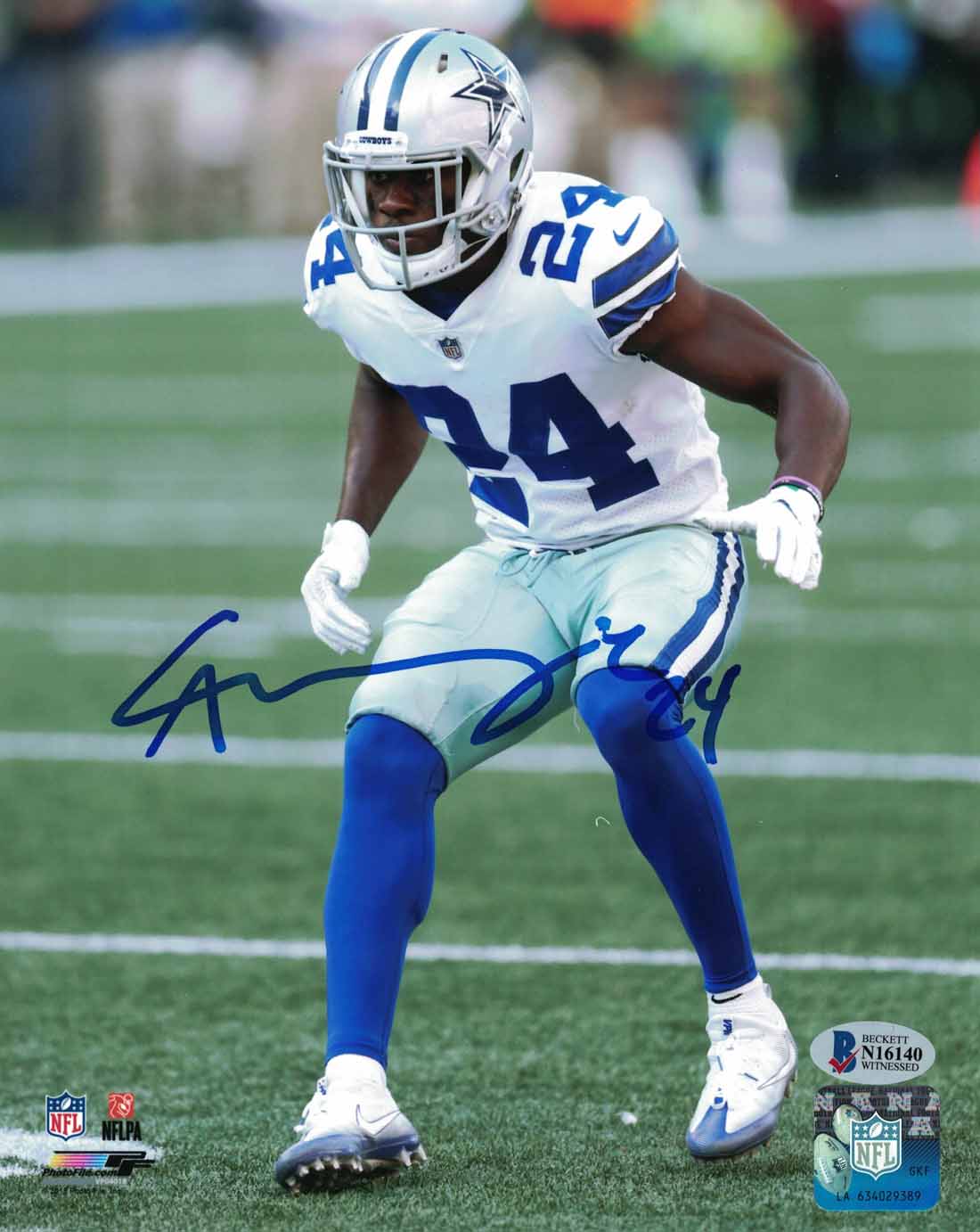 Chidobe Awuzie Autographed/Signed Dallas Cowboys 8x10 Photo BAS PF 23970