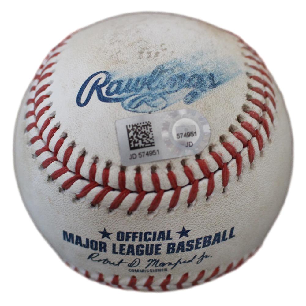 Javier Baez Autographed Signed Chicago Cubs Game Used OML Baseball MLB 