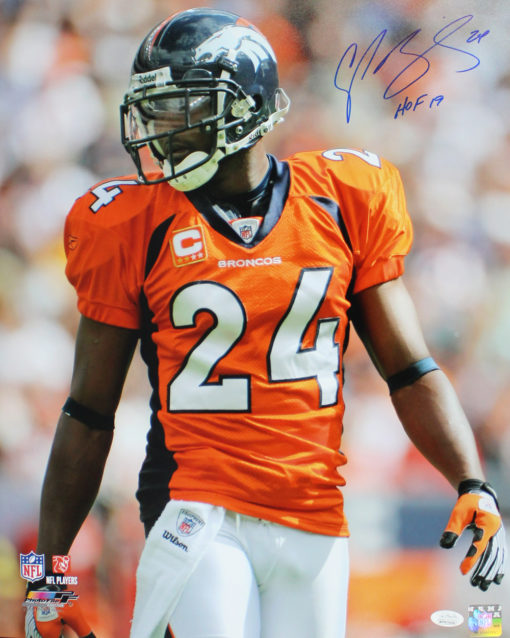 Champ Bailey Autographed/Signed Denver Broncos 16x20 Photo HOF JSA 21205 PF