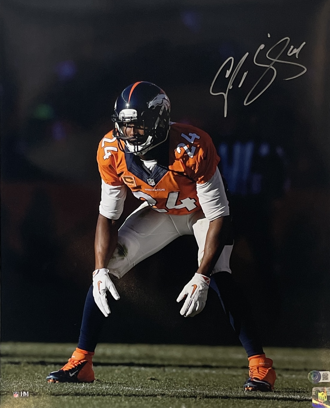 Champ Bailey Signed Denver Broncos 16x20 Photo Beckett