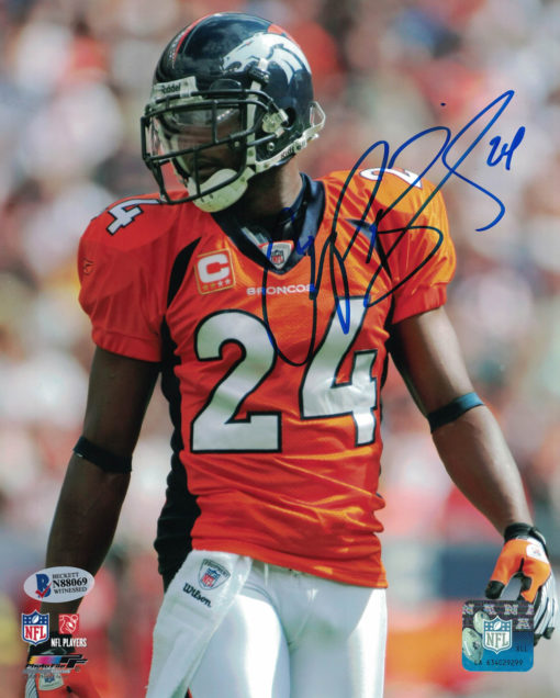 Champ Bailey Autographed/Signed Denver Broncos 8x10 Photo BAS 25663 PF