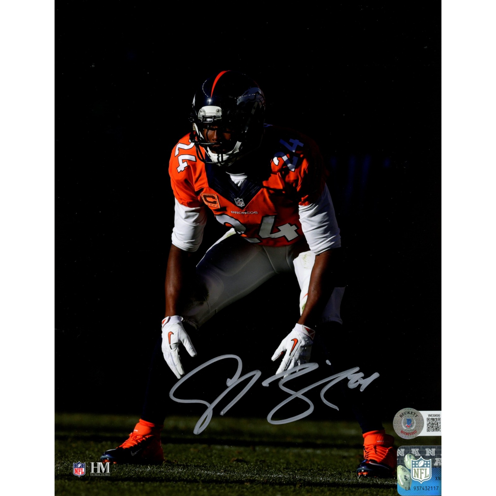 Champ Bailey Autographed Denver Broncos 8x10 Photo  Beckett