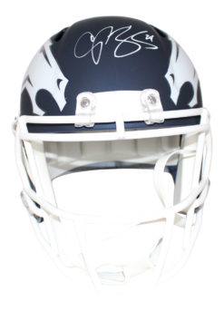 Champ Bailey Autographed/Signed Denver Broncos AMP Replica Helmet JSA 21212