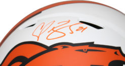 Champ Bailey Autographed Denver Broncos Authentic Lunar Helmet BAS 32850