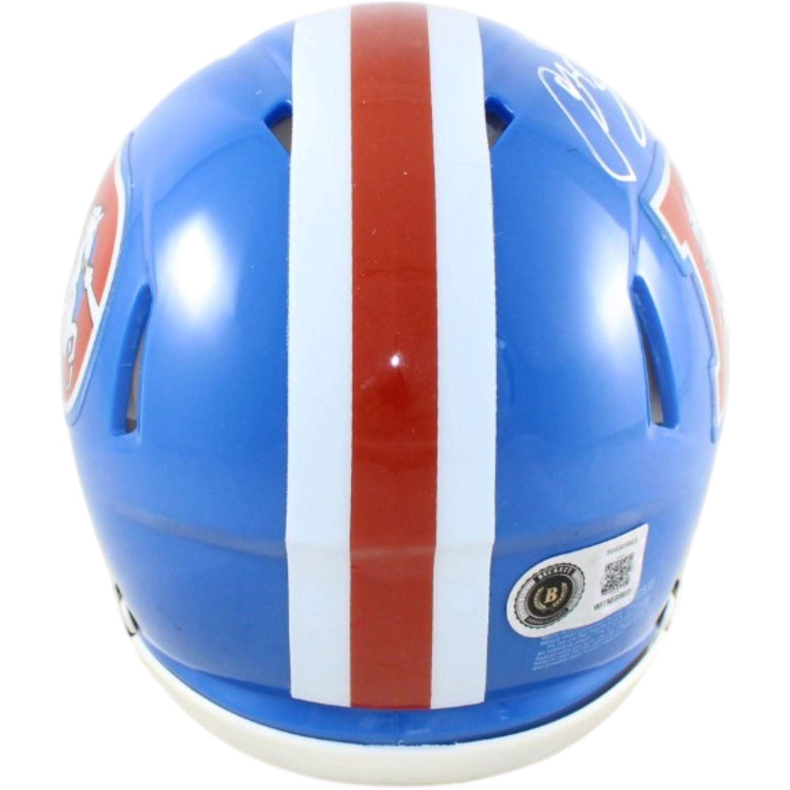 Champ Bailey Autographed/Signed Denver Broncos Mini Helmet Beckett Witness 58658 3 Champ Bailey Autographed/Signed Denver Broncos Mini Helmet Beckett Witness 58658