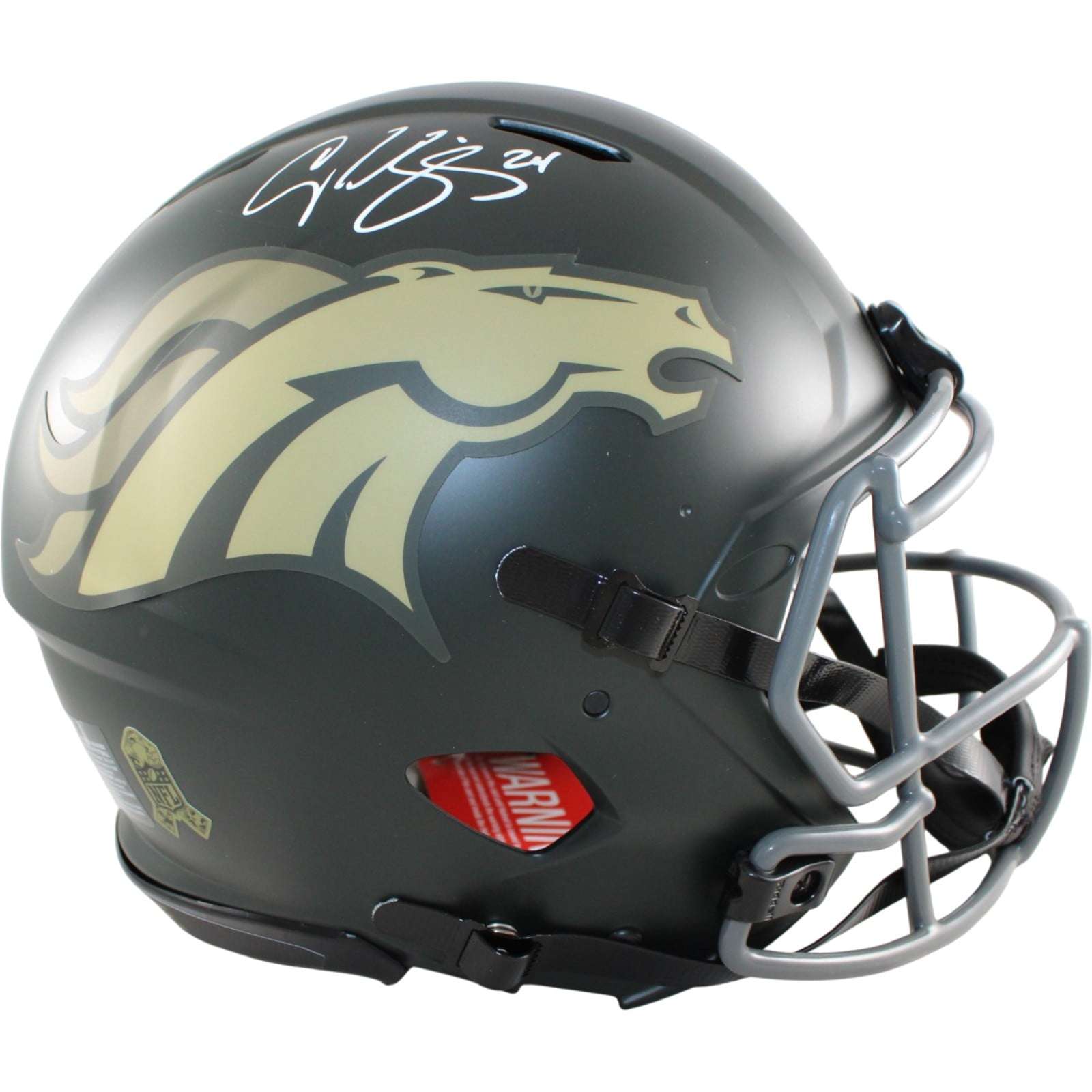 Champ Bailey Autographed Denver Broncos Pro Helmet 25 STS Beckett WIT 58673