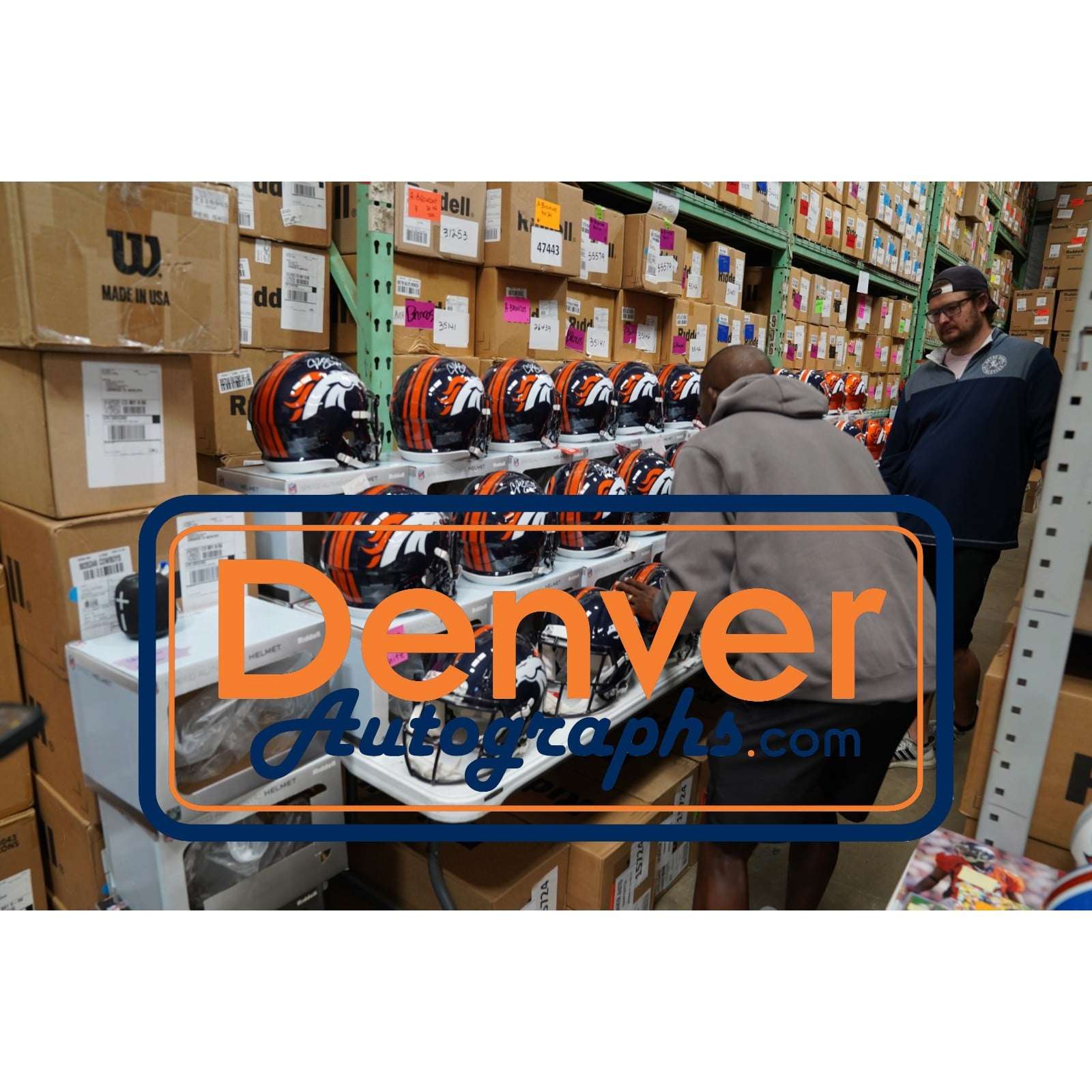 Champ Bailey Autographed Denver Broncos Pro Helmet 97 TB Beckett Witness 58664 7 Champ Bailey Autographed Denver Broncos Pro Helmet 97 TB Beckett Witness 58664