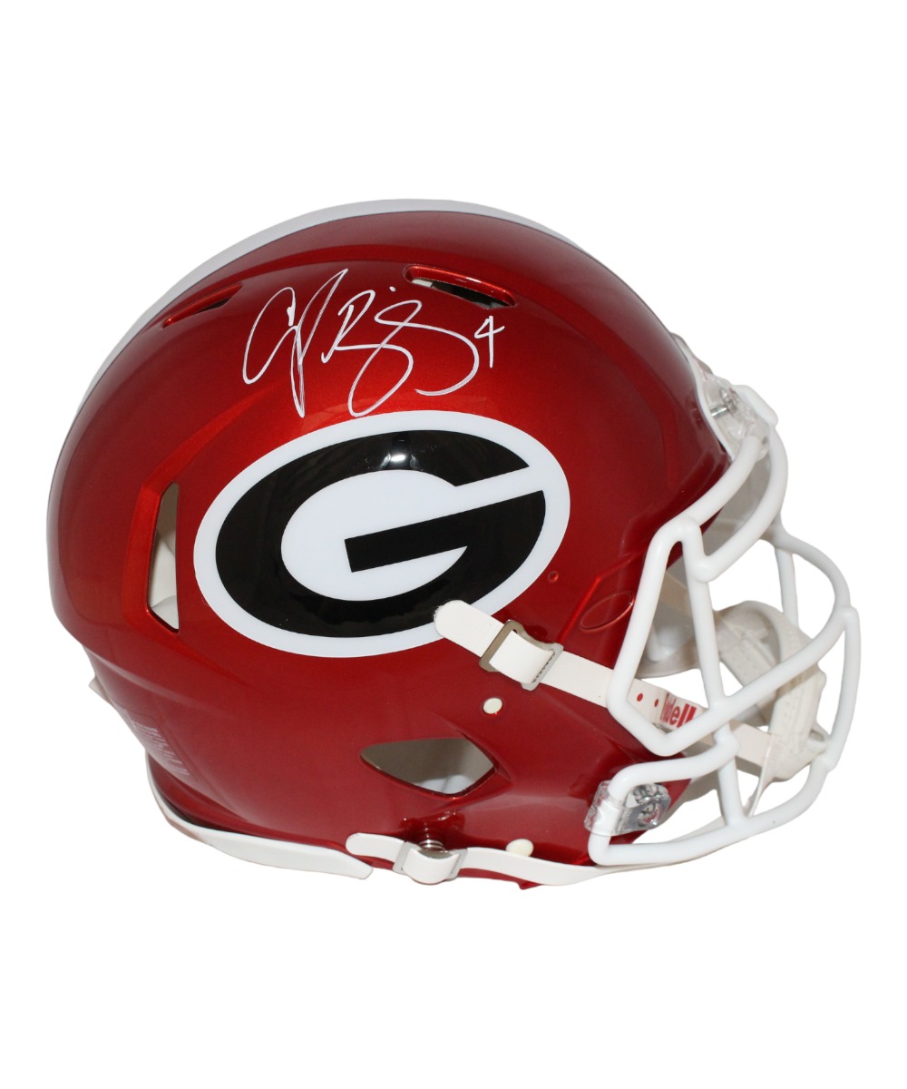 Champ Bailey Signed Georgia Bulldogs Authentic Flash Helmet Beckett