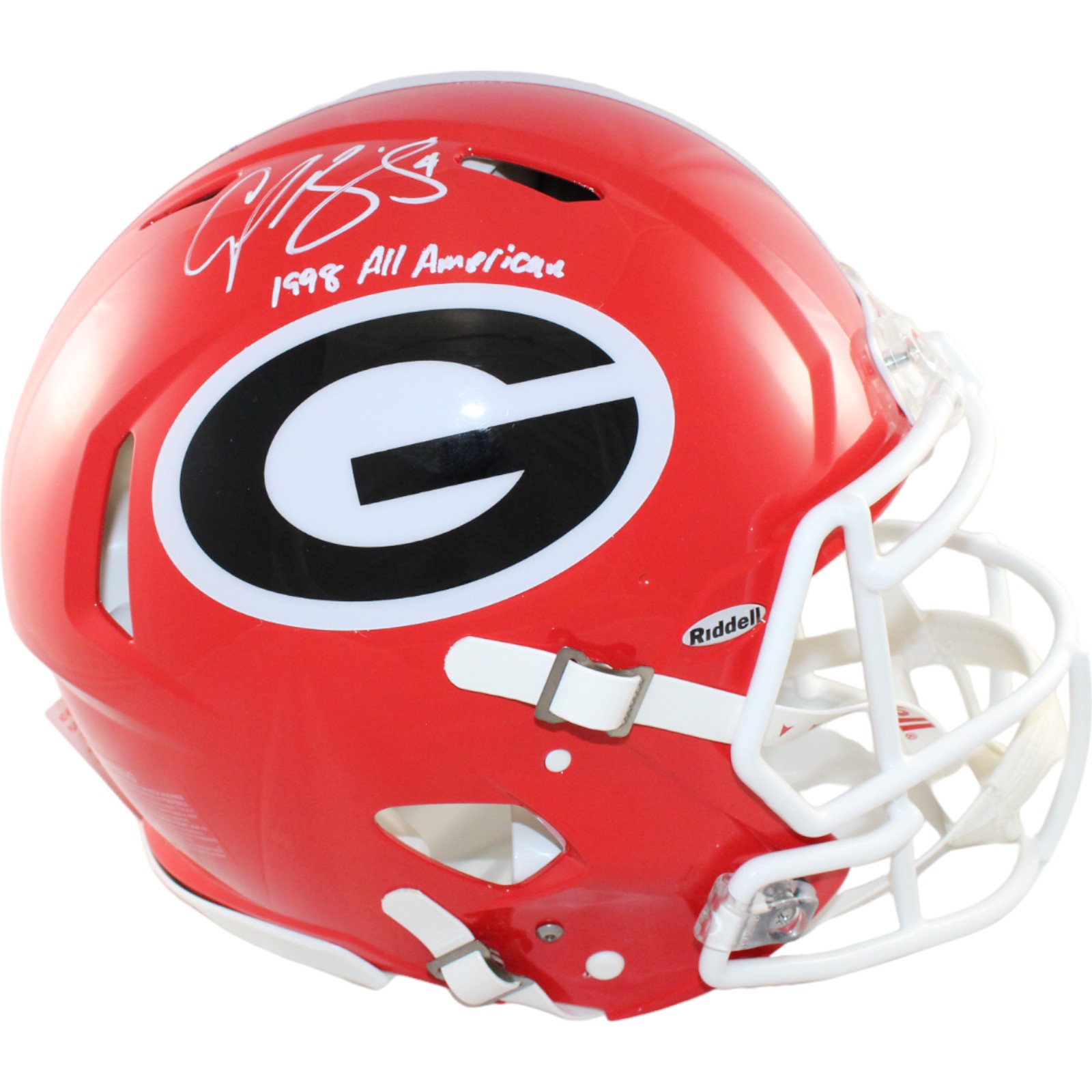 Champ Bailey Signed Georgia Bulldogs Authentic Helmet Insc BAS