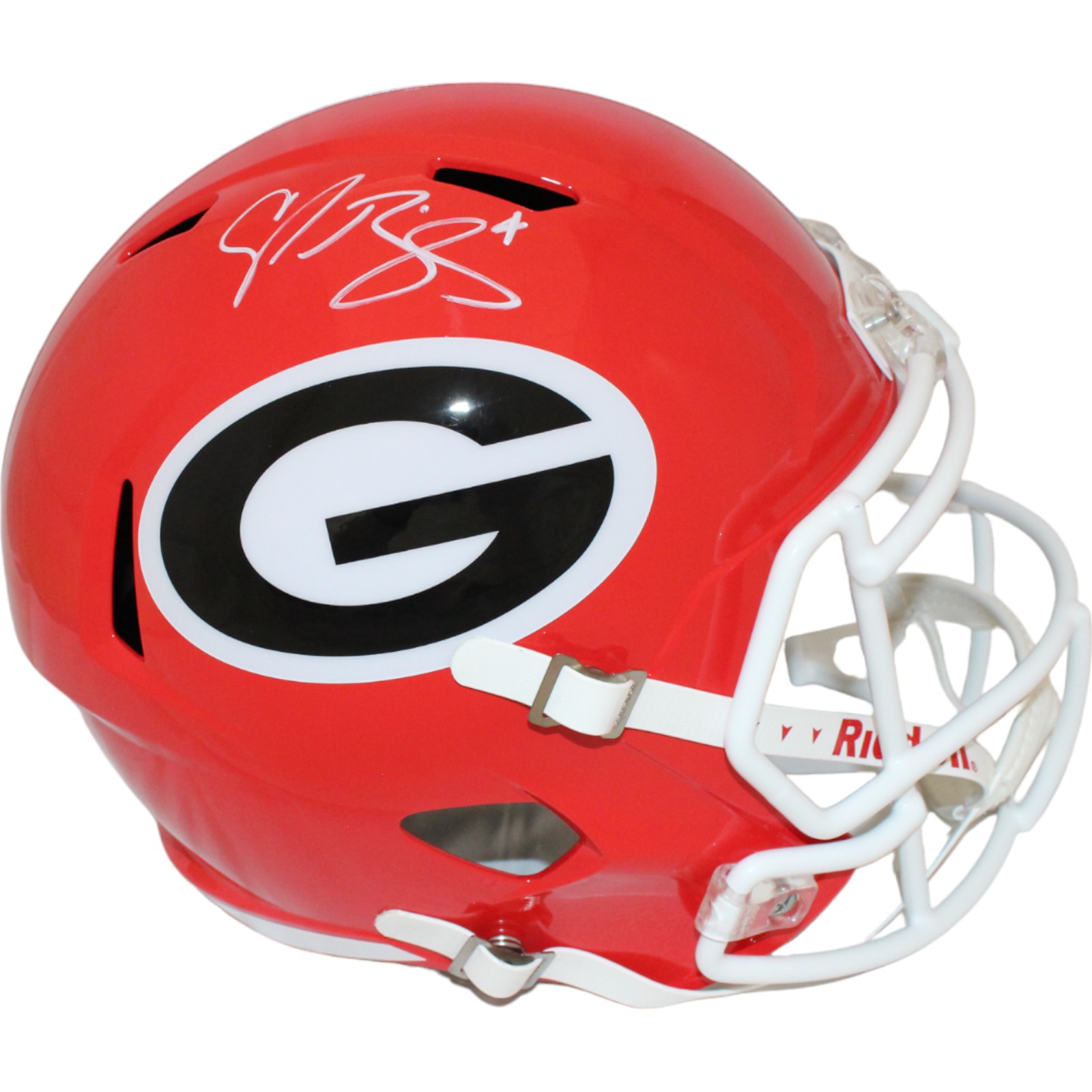 Champ Bailey Autographed/Signed Georgia F/S Helmet Beckett