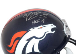 Champ Bailey Autographed/Signed Denver Broncos Replica Helmet HOF JSA 23974