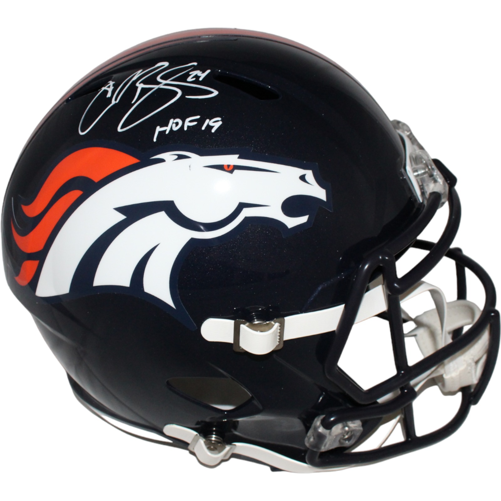 Champ Bailey Autographed/Signed Denver Broncos F/S Helmet Beckett