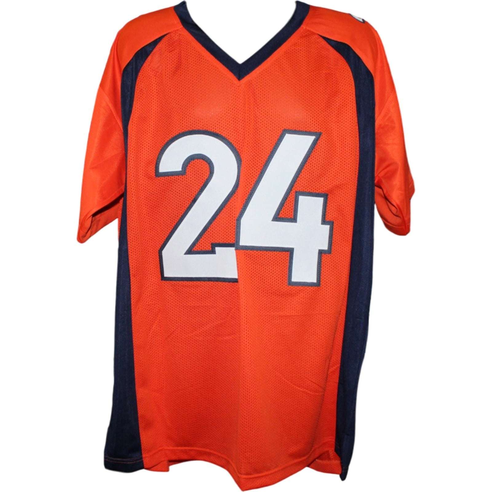 Champ Bailey Autographed Denver Broncos Jersey Orange Beckett Witness 58655 4 Champ Bailey Autographed Denver Broncos Jersey Orange Beckett Witness 58655