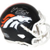 Champ Bailey Autographed Denver Broncos Black Matte Mini Helmet JSA 21348