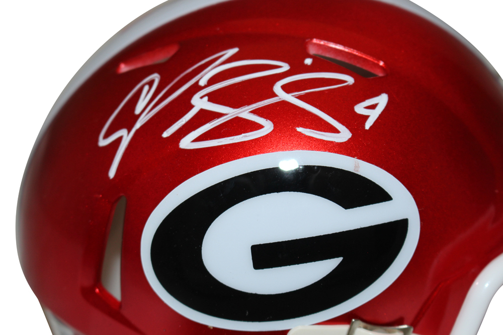 Champ Bailey Autographed Georgia Bulldogs Flash Mini Helmet Beckett