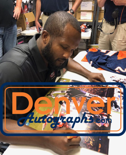 Champ Bailey Autographed/Signed Denver Broncos 16x20 Photo HOF JSA 21124 PF