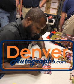 Champ Bailey Autographed/Signed Denver Broncos 8x10 Photo HOF JSA 21116 PF