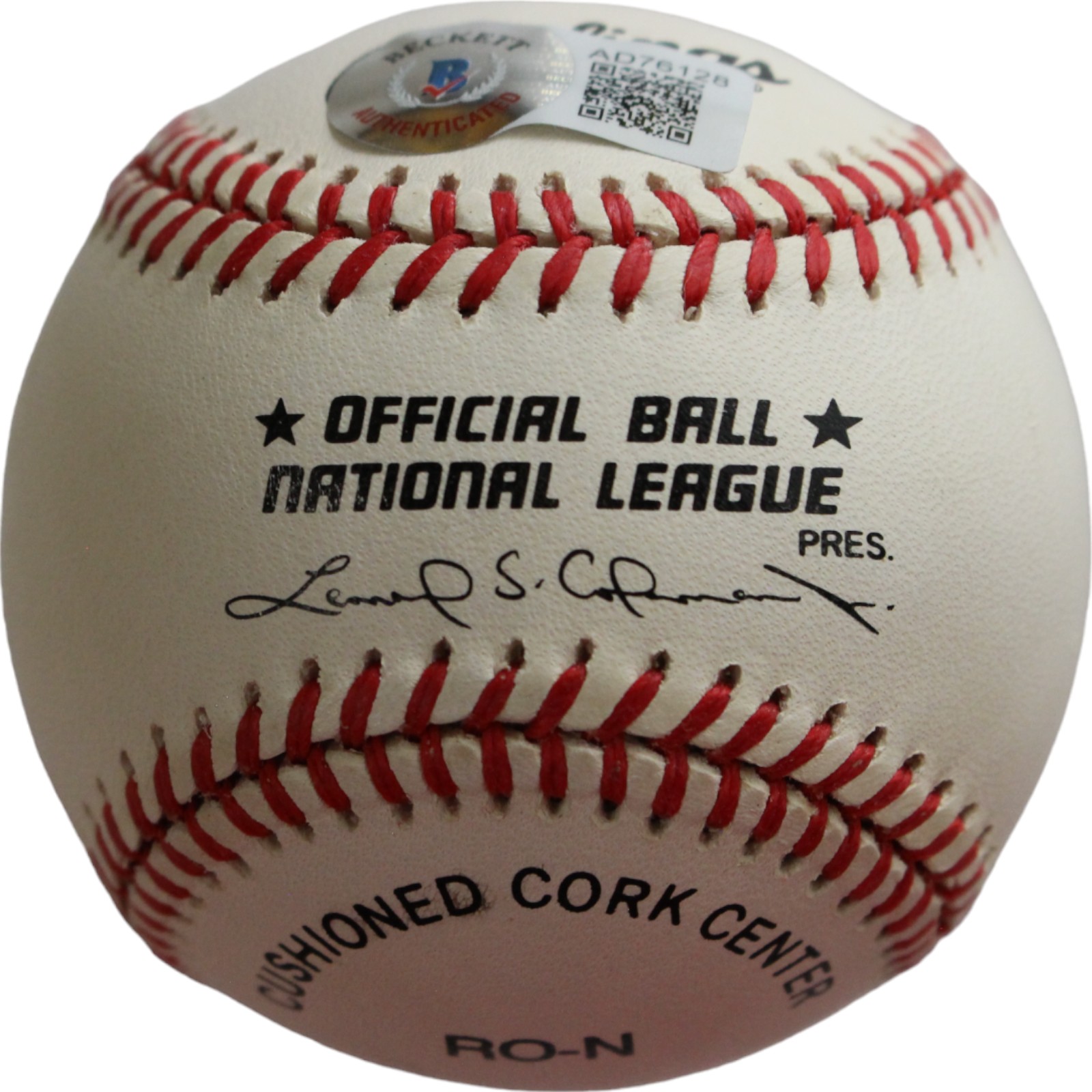 Roger Bailey Autographed National League Baseball Beckett 44336