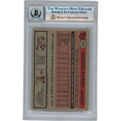 Harold Baines Autographed 1981 Topps #347 HOF Slabbed Trading Card Beckett 50613