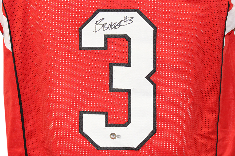 Budda Baker Autographed/Signed Pro Style Red XL Jersey Beckett