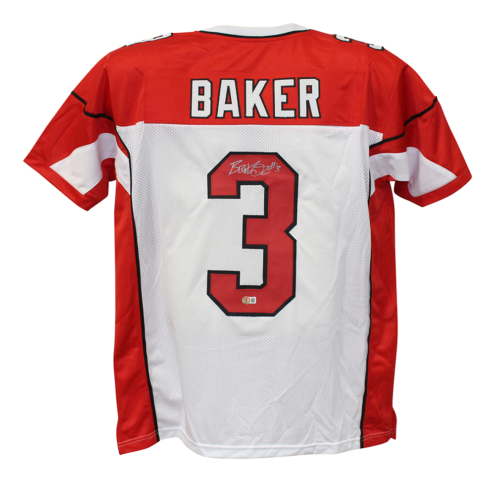 Budda Baker Autographed/Signed Pro Style White XL Jersey Beckett