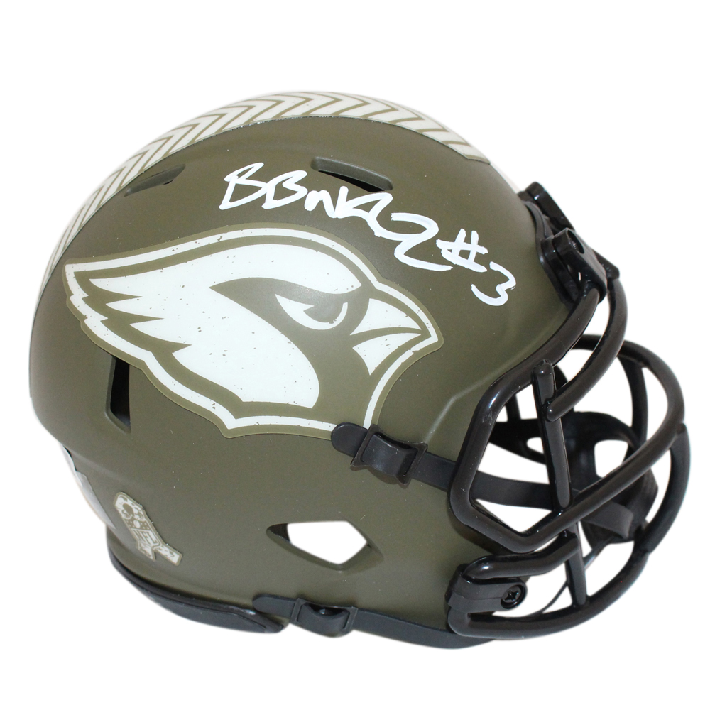Budda Baker Autographed Arizona Cardinals Salute Mini Helmet Beckett
