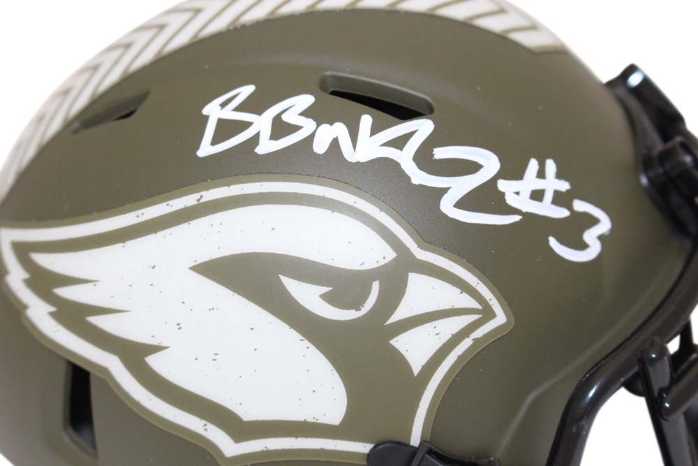 Budda Baker Autographed Arizona Cardinals Salute Mini Helmet Beckett