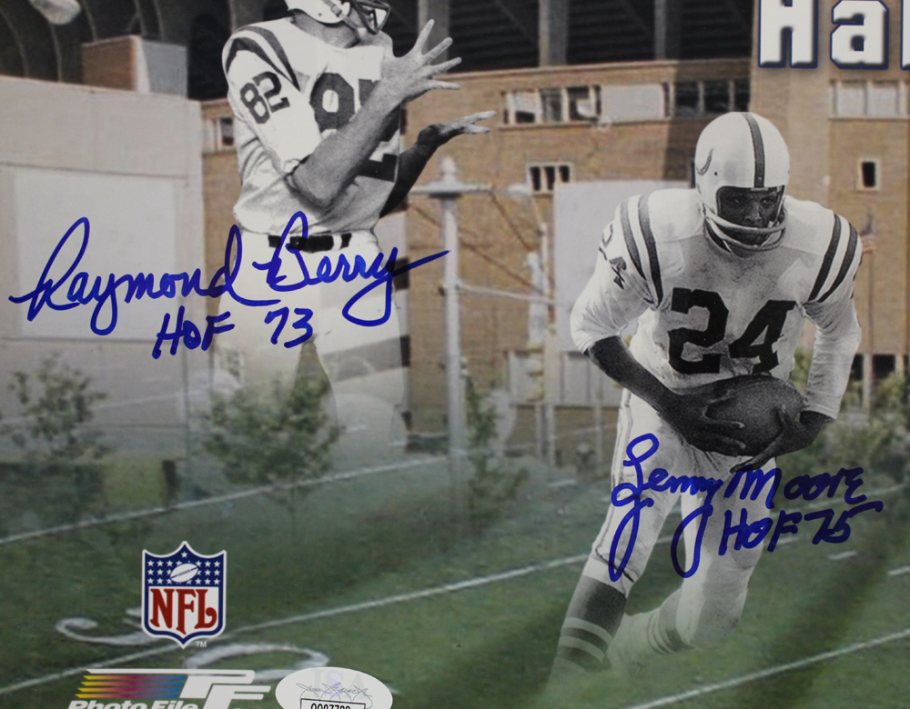 Baltimore Colts Hall Of Fame Autographed/Signed 16x20 Photo 5 Sigs JSA