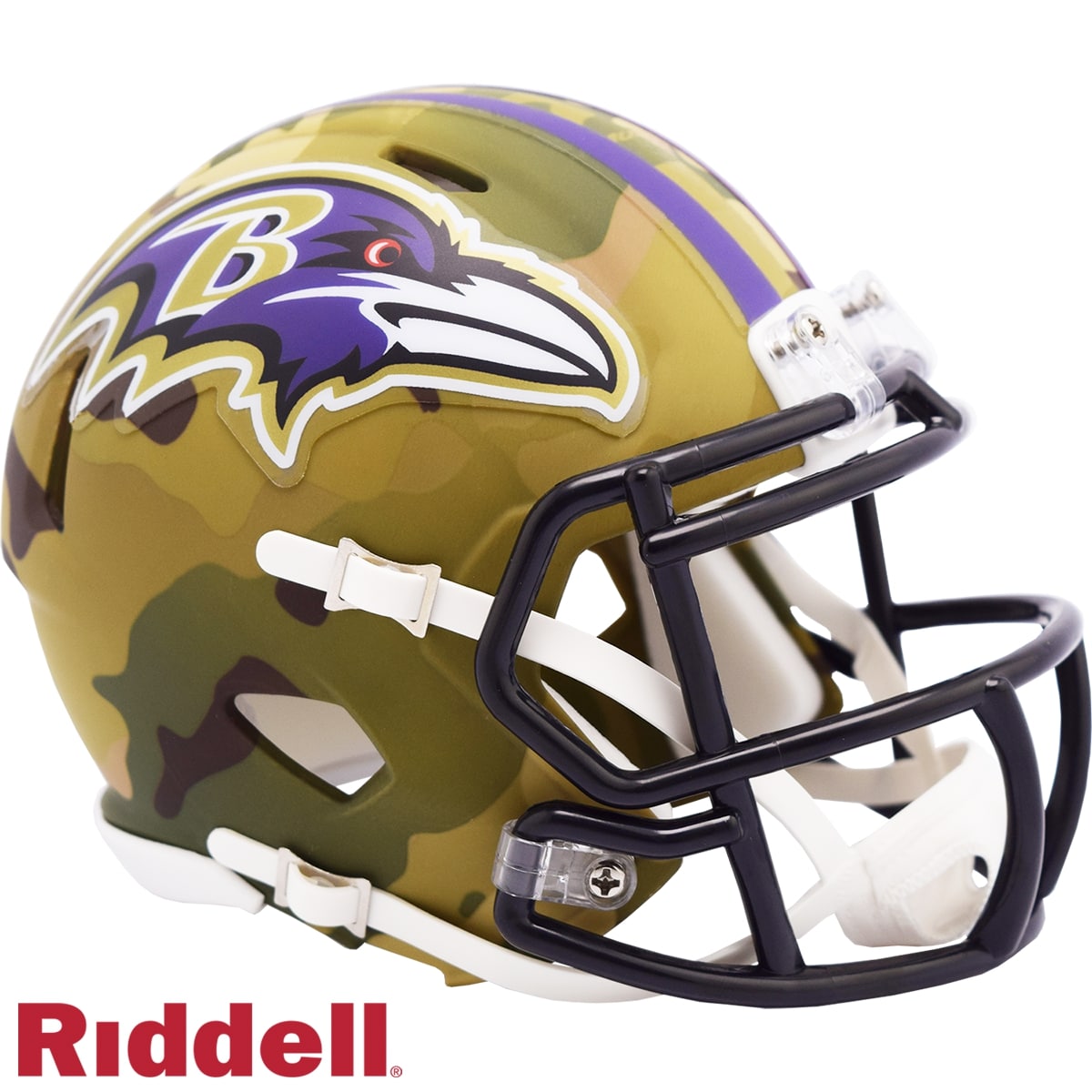 Baltimore Ravens Riddell New In Box Rare Limited Edition Camo Mini Helmet 28772