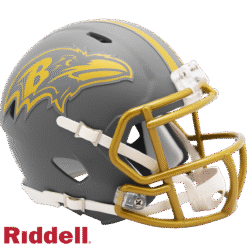 Baltimore Ravens Slate Riddell Mini Helmet New In Box 42102