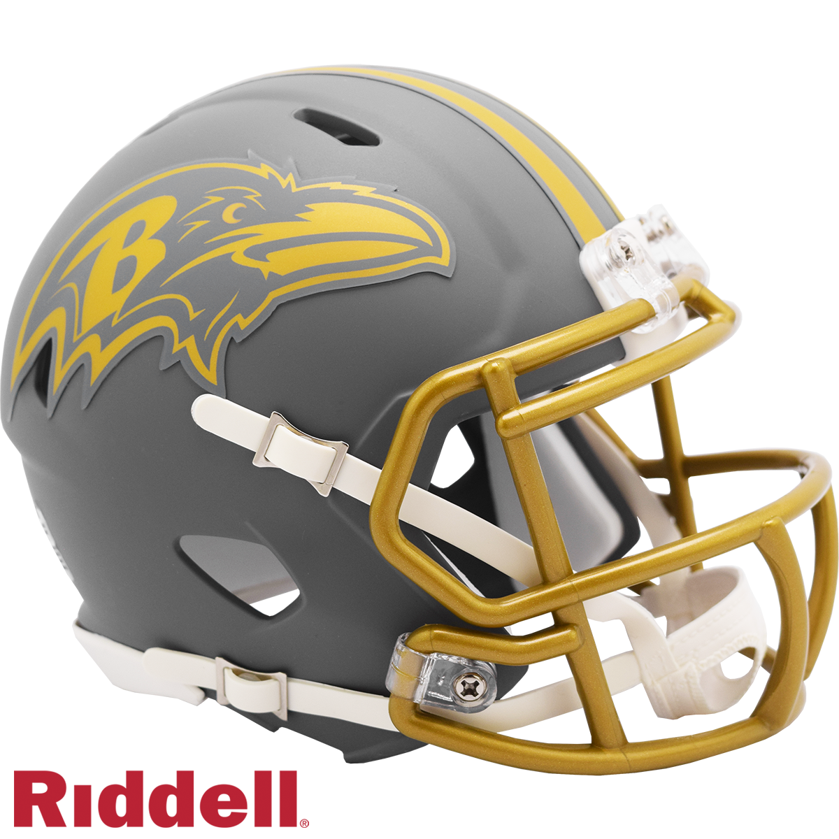 Baltimore Ravens Slate Riddell Mini Helmet New In Box 42102
