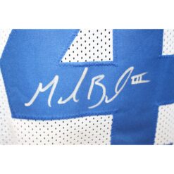 Marion Barber Autographed Pro Style Sz XL White Jersey Beckett Witness 57909